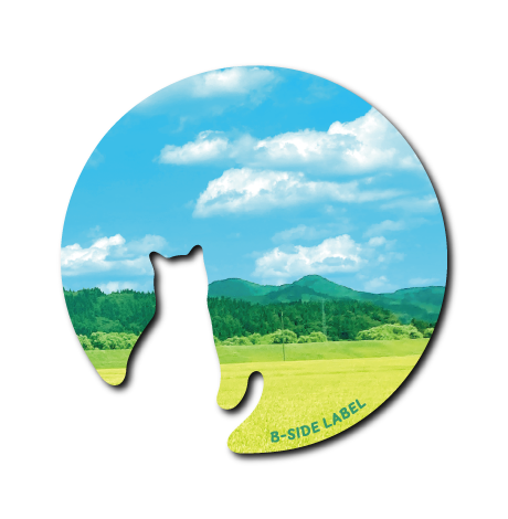 (夏企画)猫シルエット青空田んぼ