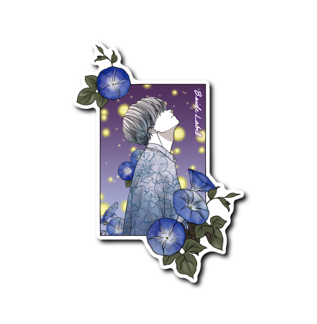 (夏企画)朝顔男子写真