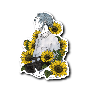 (晴雨企画/晴)カメラマンひまわり畑