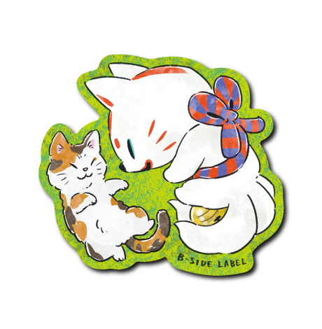 (ネコ企画)手描きおいなり猫とお昼寝