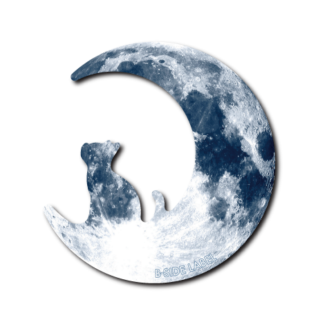 (ネコ企画)三日月と猫