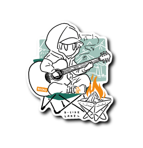 (キャンプ企画)デフォ焚き火男子ギター