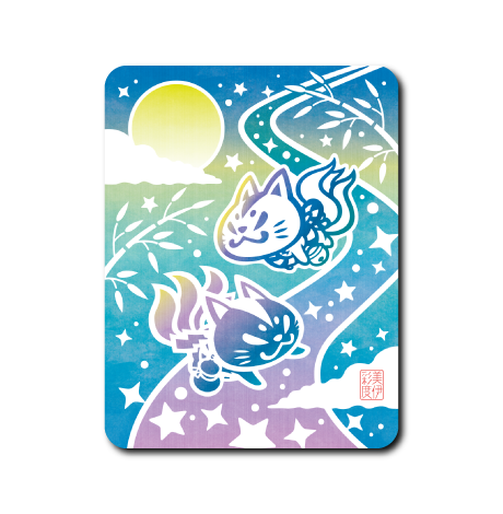 (季節)おいなり天の川手拭い