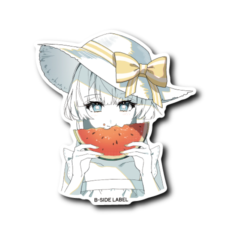 (盛夏)スイカ帽子女子