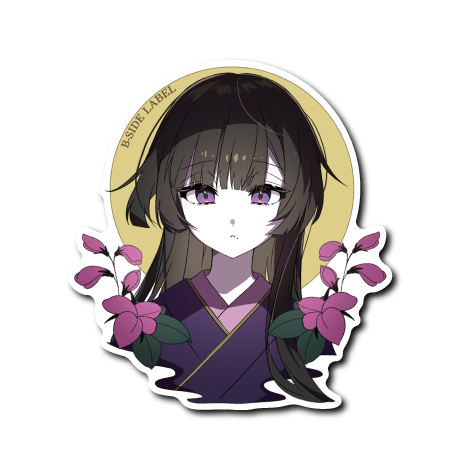 (月見)満月萩和装女子