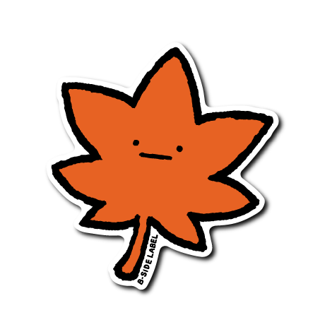 (秋の草花)真顔紅葉葉っぱ(赤)