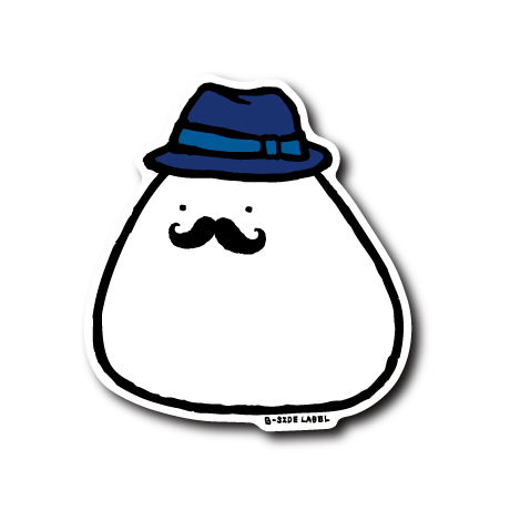 (父の日)おにぎりヒゲ中折れ帽