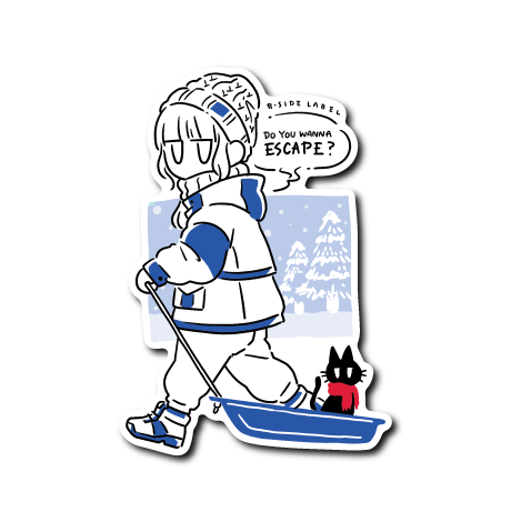 (冬企画)デフォ雪ぞり女子