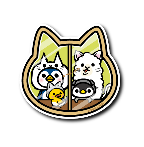 (ネコ企画)暴言窓辺の猫達