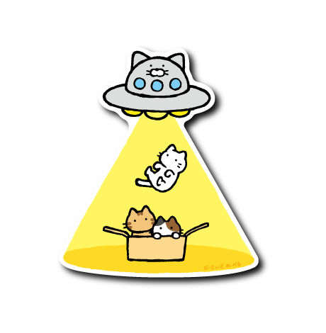 (ネコ企画)ネコUFO(顔あり)