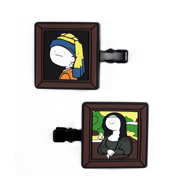 真顔絵画/前髪クリップ