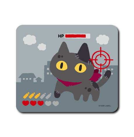 (ゲーセン企画)鋭目ゾンビ猫ガンシューティングゲーム画面