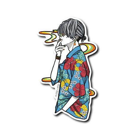 (夏企画)トロピカルピアス煙草男子