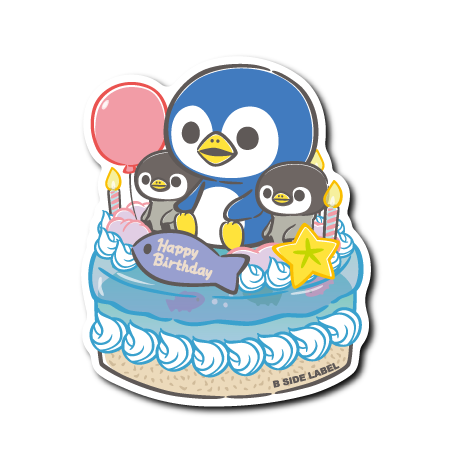 (誕生日)ペンギンケーキ風船