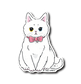 (にゃんポ〜ズ)猫座り(白)