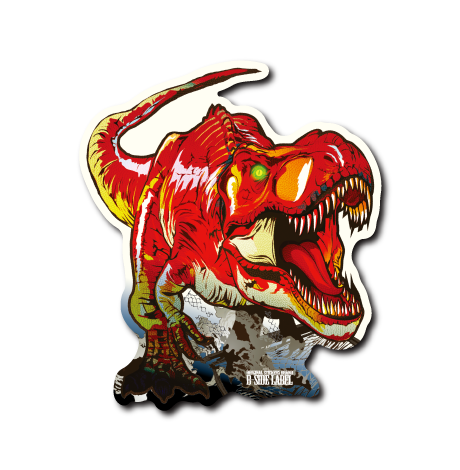 (恐竜)ティラノサウルス(赤)