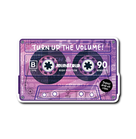 (平成レトロデジタル)カセット(紫)