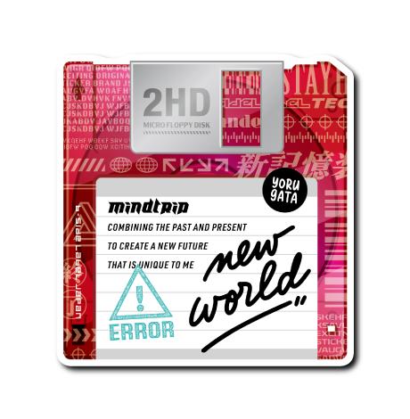 (平成レトロデジタル)フロッピー(赤)