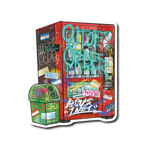 (グラフィティ)自動販売機