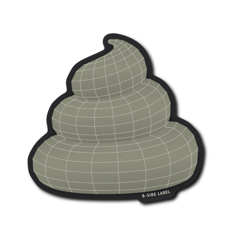 (うんこ)3Dうんこ(グレー)