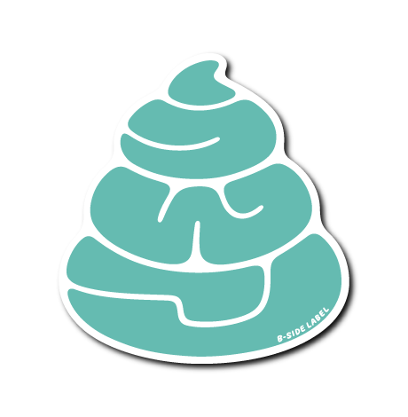 (うんこ)ARTうんこ(青緑)