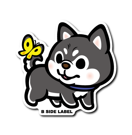 (春企画)しばと蝶々(黒)