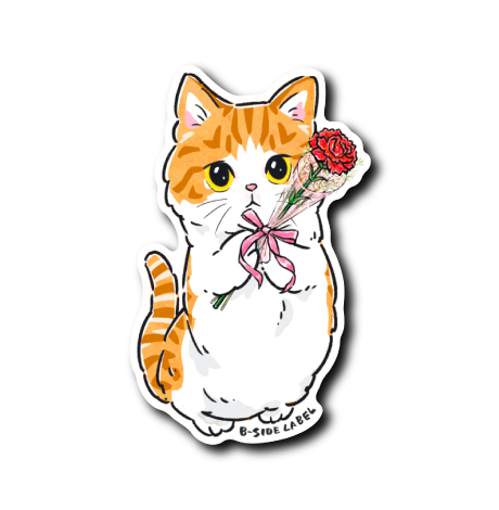 (母の日企画)猫カーネーション