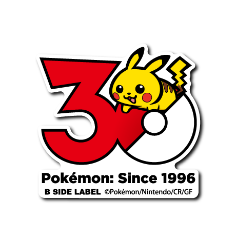 ポケモン)ポケモン30周年ステッカー – B-SIDE LABEL