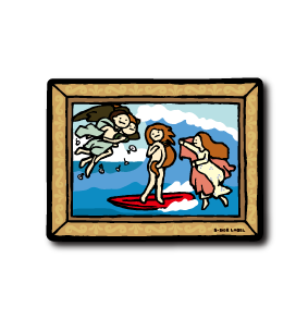 (夏企画)真顔絵画ヴィーナス波乗り