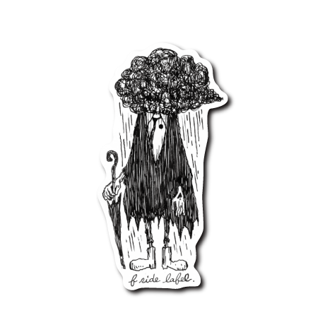 (晴雨企画/雨)マント雨雲