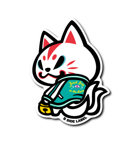 (晴雨企画/雨)おいなりスカジャン(白)