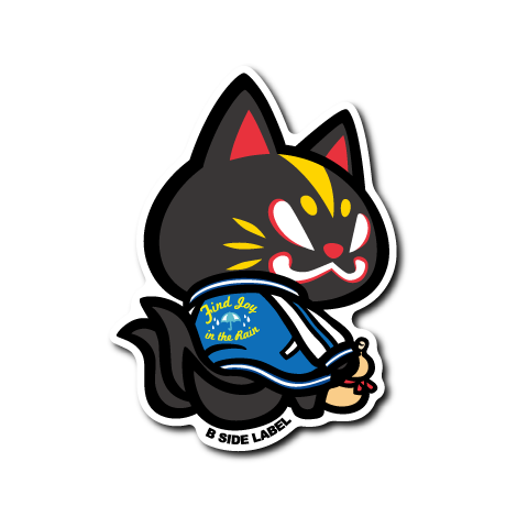 (晴雨企画/雨)おいなりスカジャン(黒)