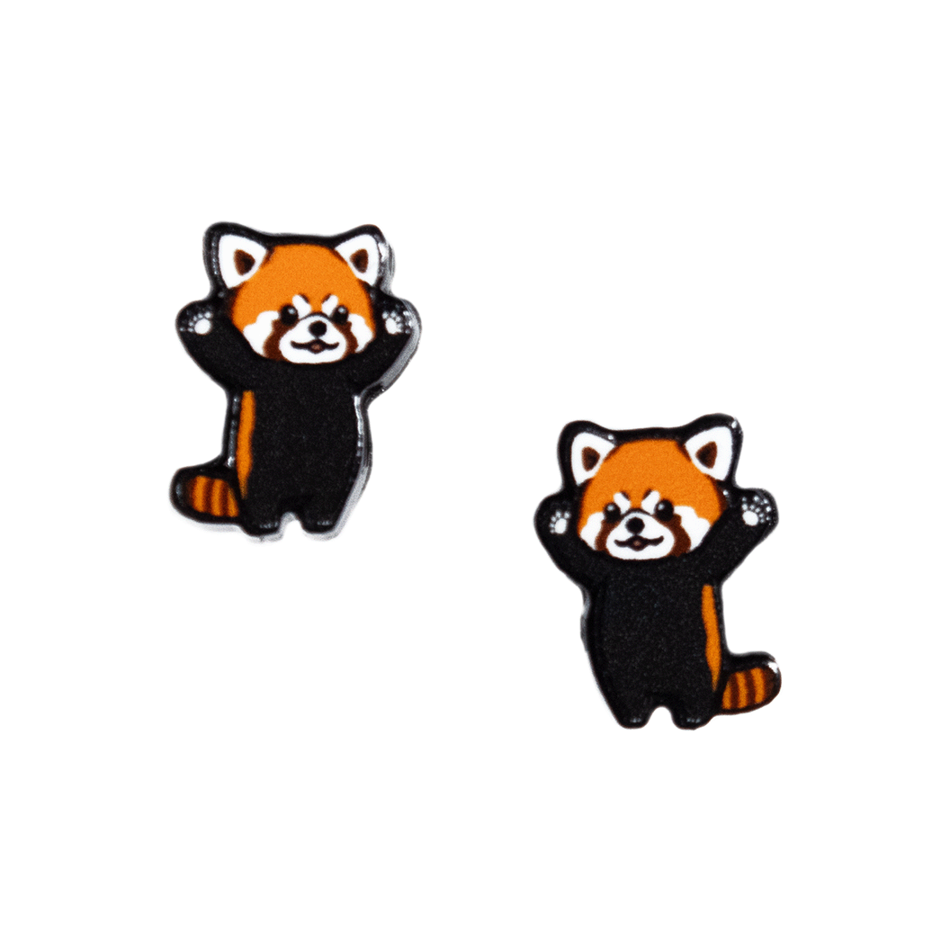 レッサーパンダ/ピアス2個セット