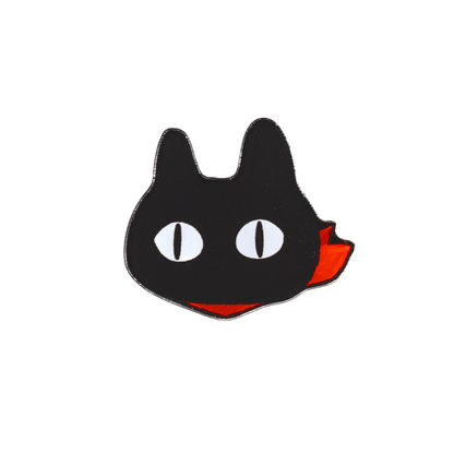 鋭目黒猫/ピンバッジ