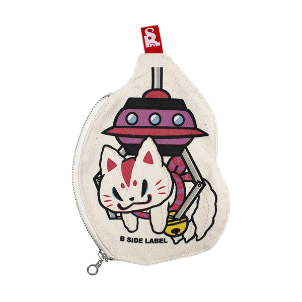 (ゲーセン企画)おいなり黒糖ぬいぐるみクレーン/ファスナーポーチ