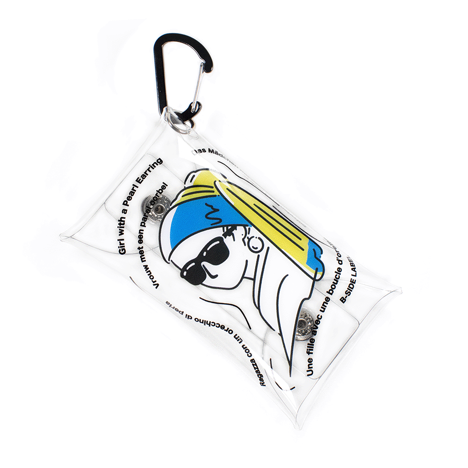 デフォルメ真珠の耳飾り/PVCケース