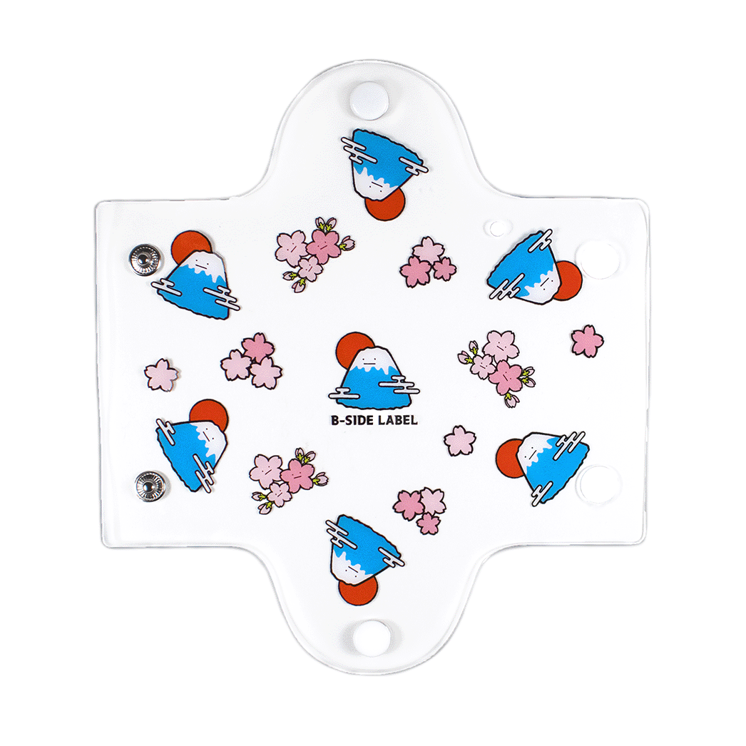 (真顔ジャパン)遊真顔富士山と桜/PVCケース