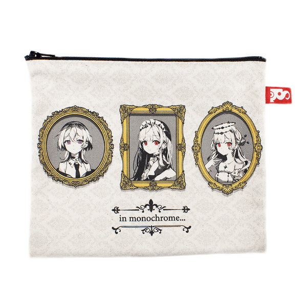 モノクロ女子/スクエアポーチ