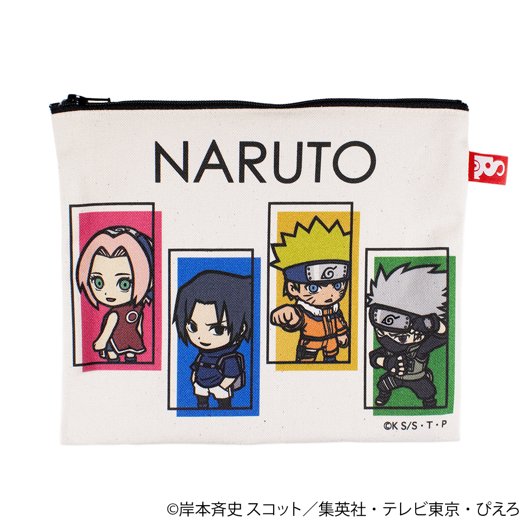 (NARUTO)ナルト・サクラ・サスケ・カカシ/スクエアポーチ