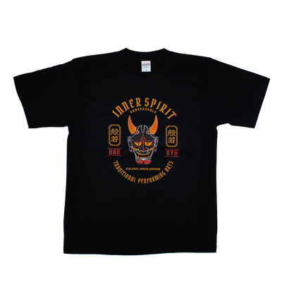 般若お面(黒)/Tシャツ