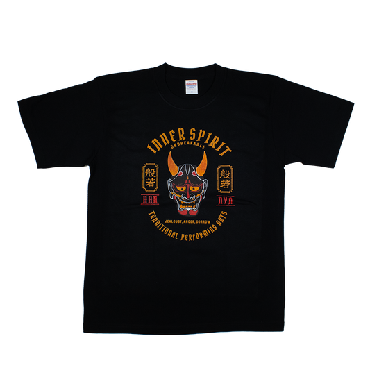 般若お面(黒)/Tシャツ
