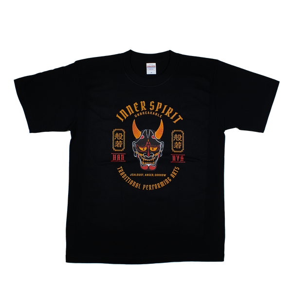 般若お面(黒)/Tシャツ