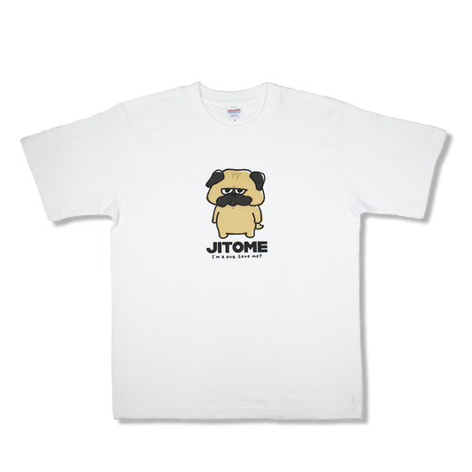 ジト目犬(白)/Tシャツ
