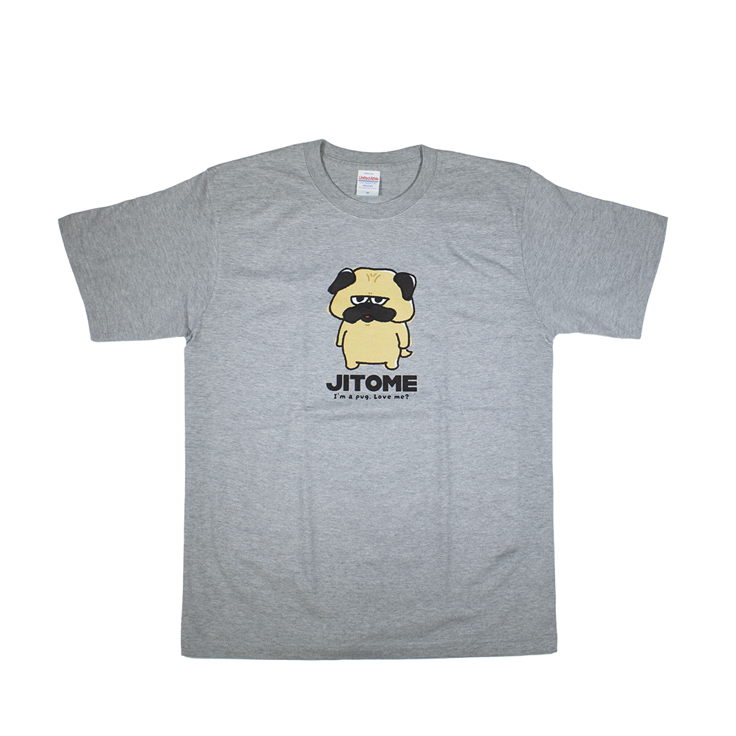 ジト目犬(グレー)/Tシャツ