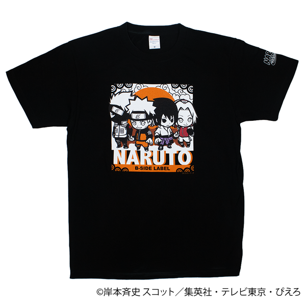 (NARUTO)ナルト・サクラ・サスケ・カカシ(黒)/Tシャツ