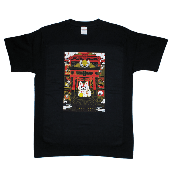 おいなり鳥居(黒)/Tシャツ