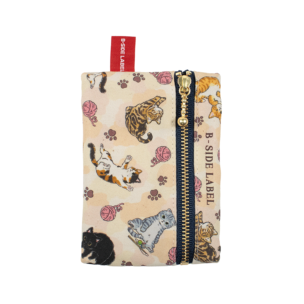 にゃんポ〜ズ集合/ティッシュポーチ