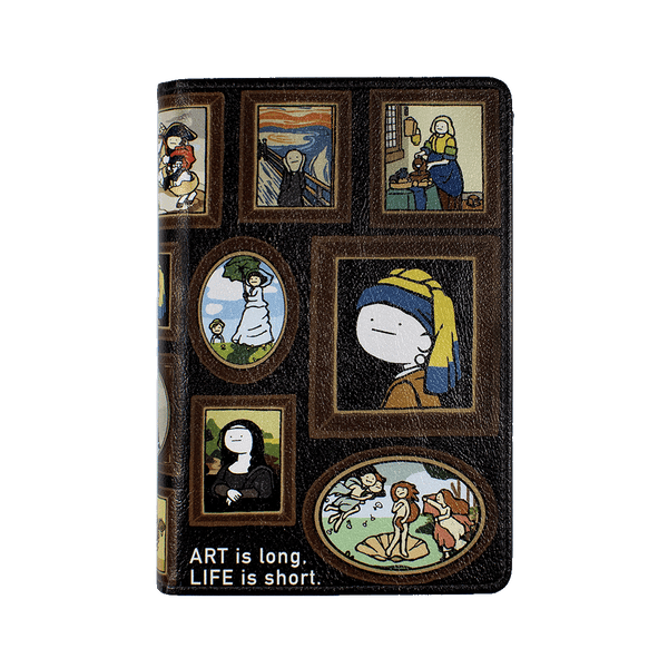 真顔絵画/パスポートケース