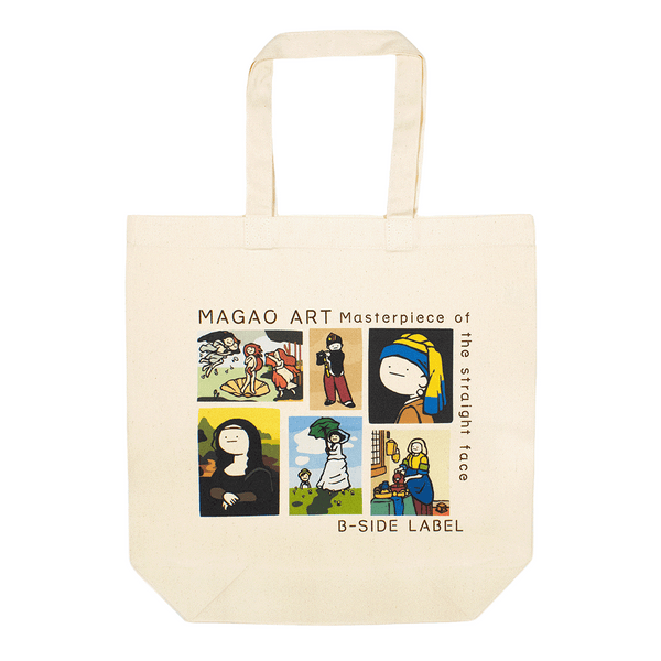 真顔絵画集合真顔絵画/トートバッグ