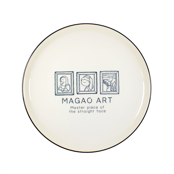 まがお名画/プレート